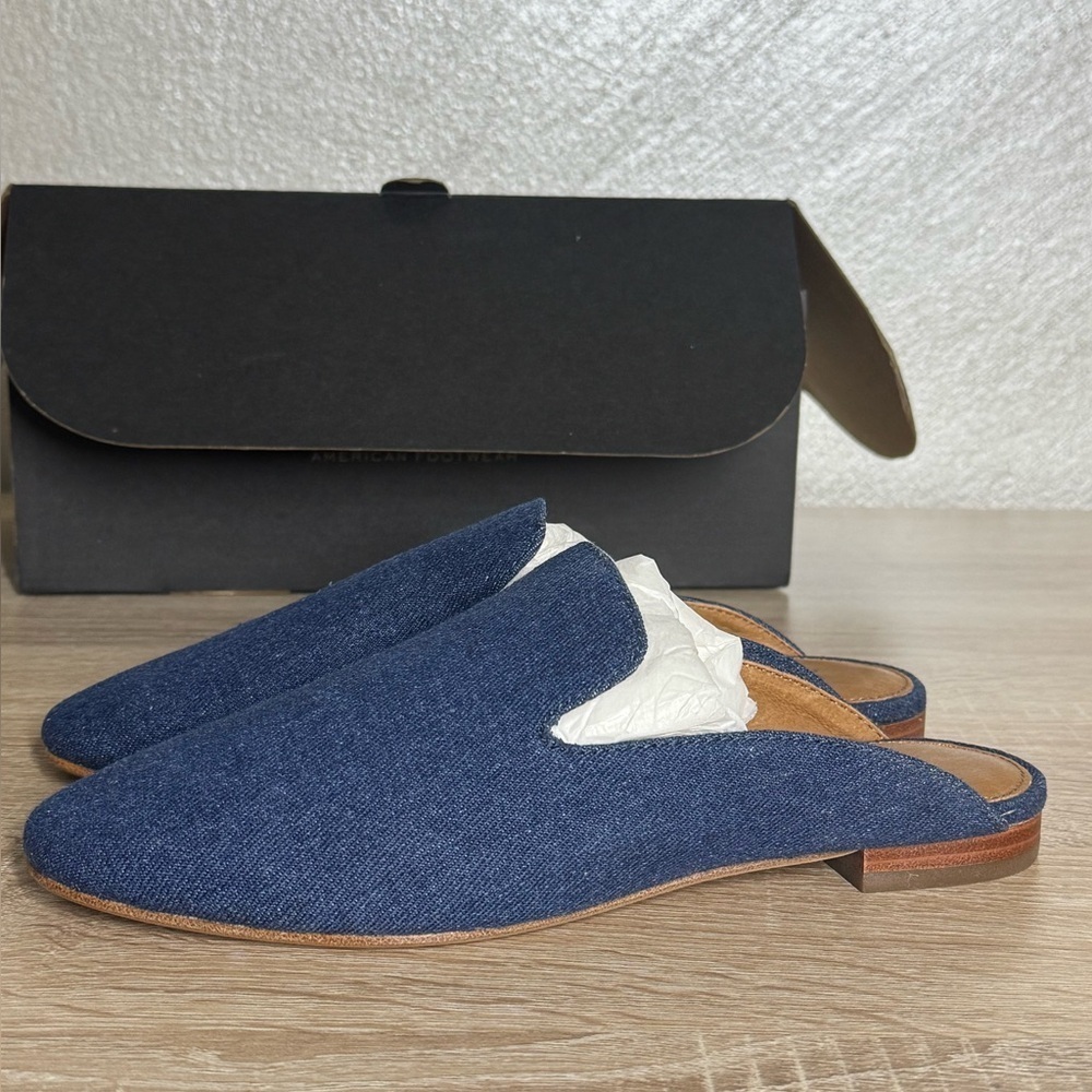 Frye Denim Blue Slip-On Mule Clogs for Women